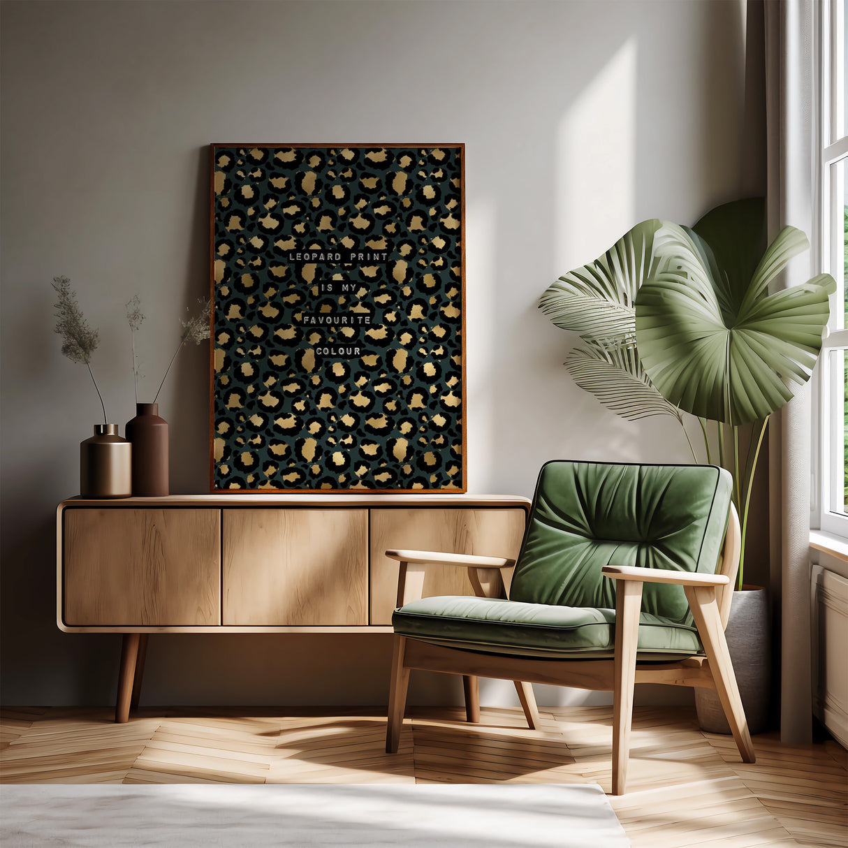 Leopard Print Is My Favourite Colour (Green) Print