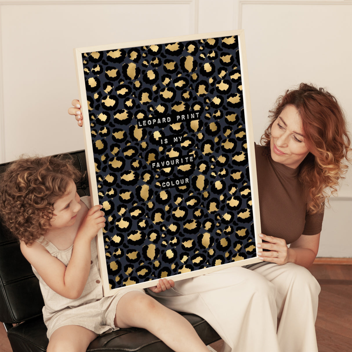 Leopard Print Is My Favourite Colour (Blue) Print