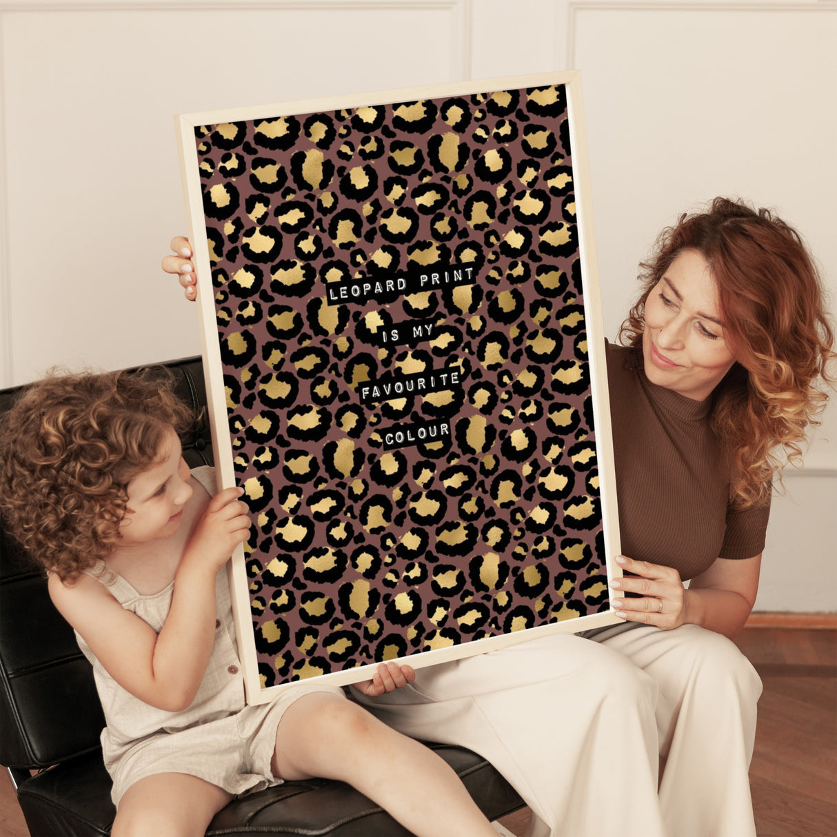 Leopard Print Is My Favourite Colour Print (Dirty Grape)