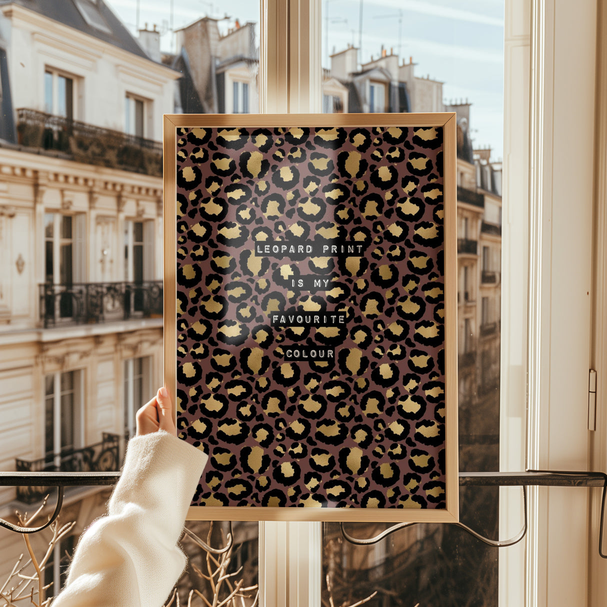 Leopard Print Is My Favourite Colour Print (Dirty Grape)