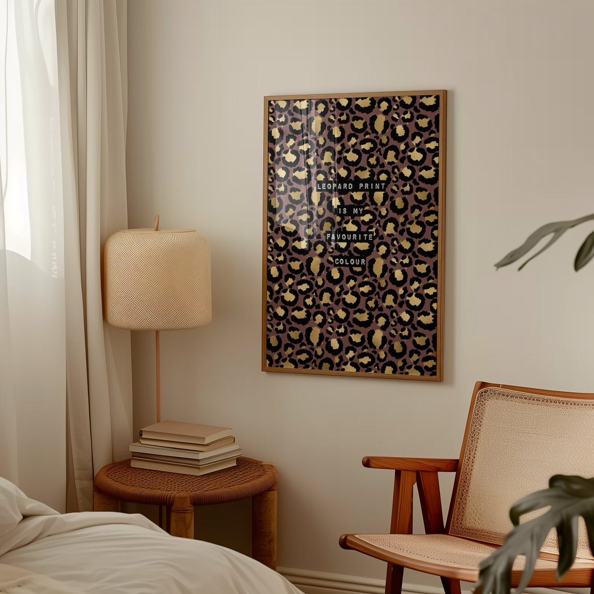 Leopard Print Is My Favourite Colour Print (Dirty Grape)