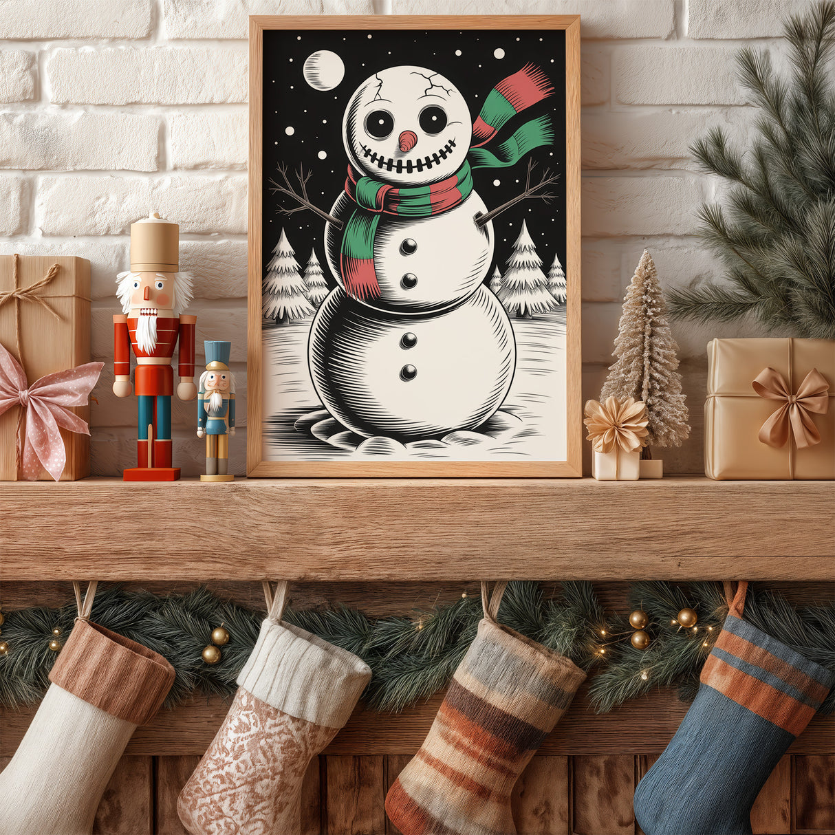 Noir Snowman
