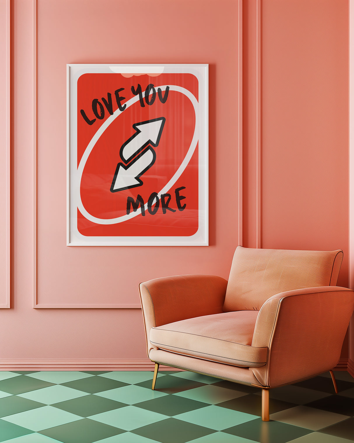 Uno Love You More Red