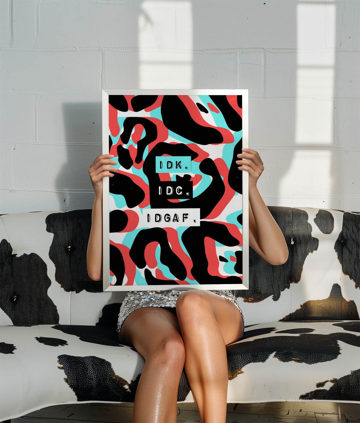 IDK, IDC, IDGAF Print