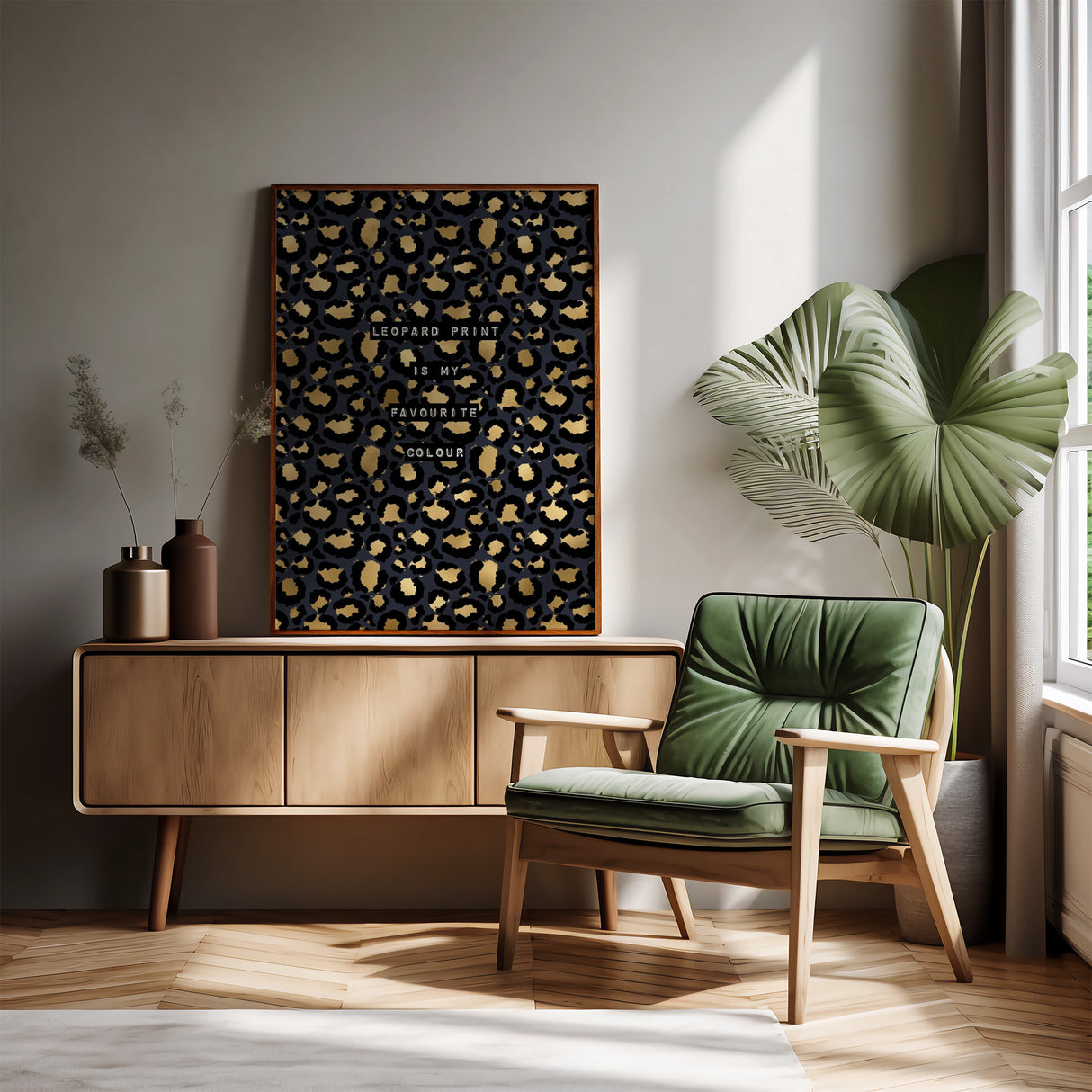 Leopard Print Is My Favourite Colour (Blue) Print