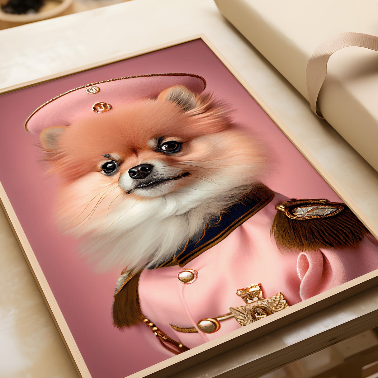 Buddy the Pomeranian - Pink Parade Print