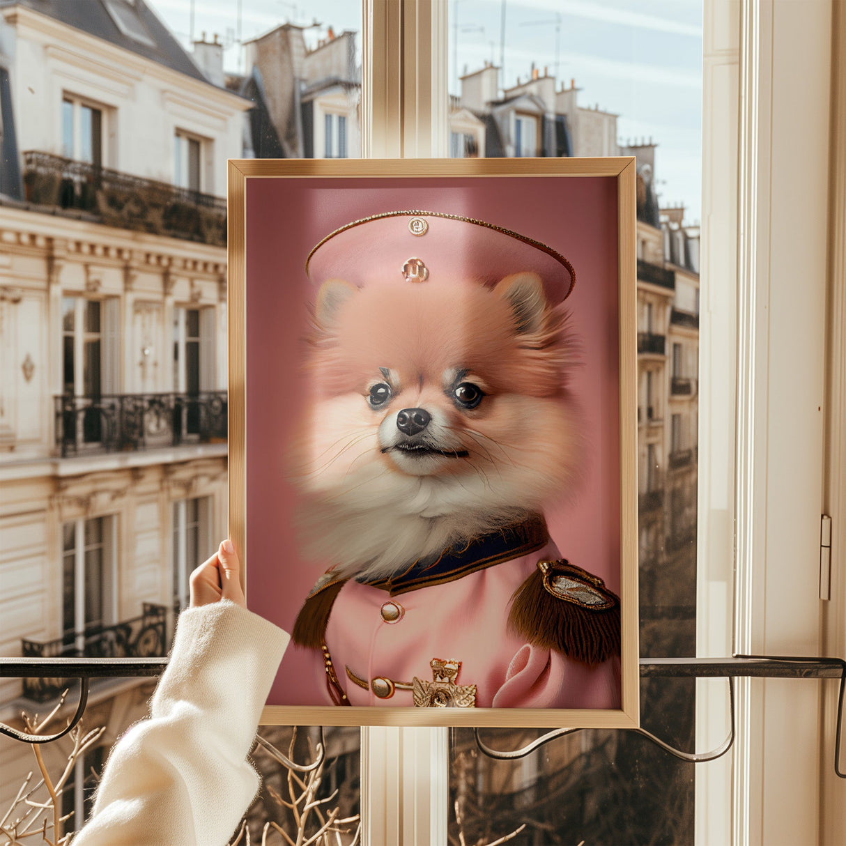 Buddy the Pomeranian - Pink Parade Print