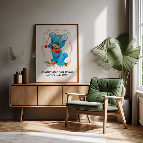 Occasionally Anti Social Always Anti Tory Print