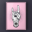 Devil Nancy (Pale Pink) Print Punk Haus
