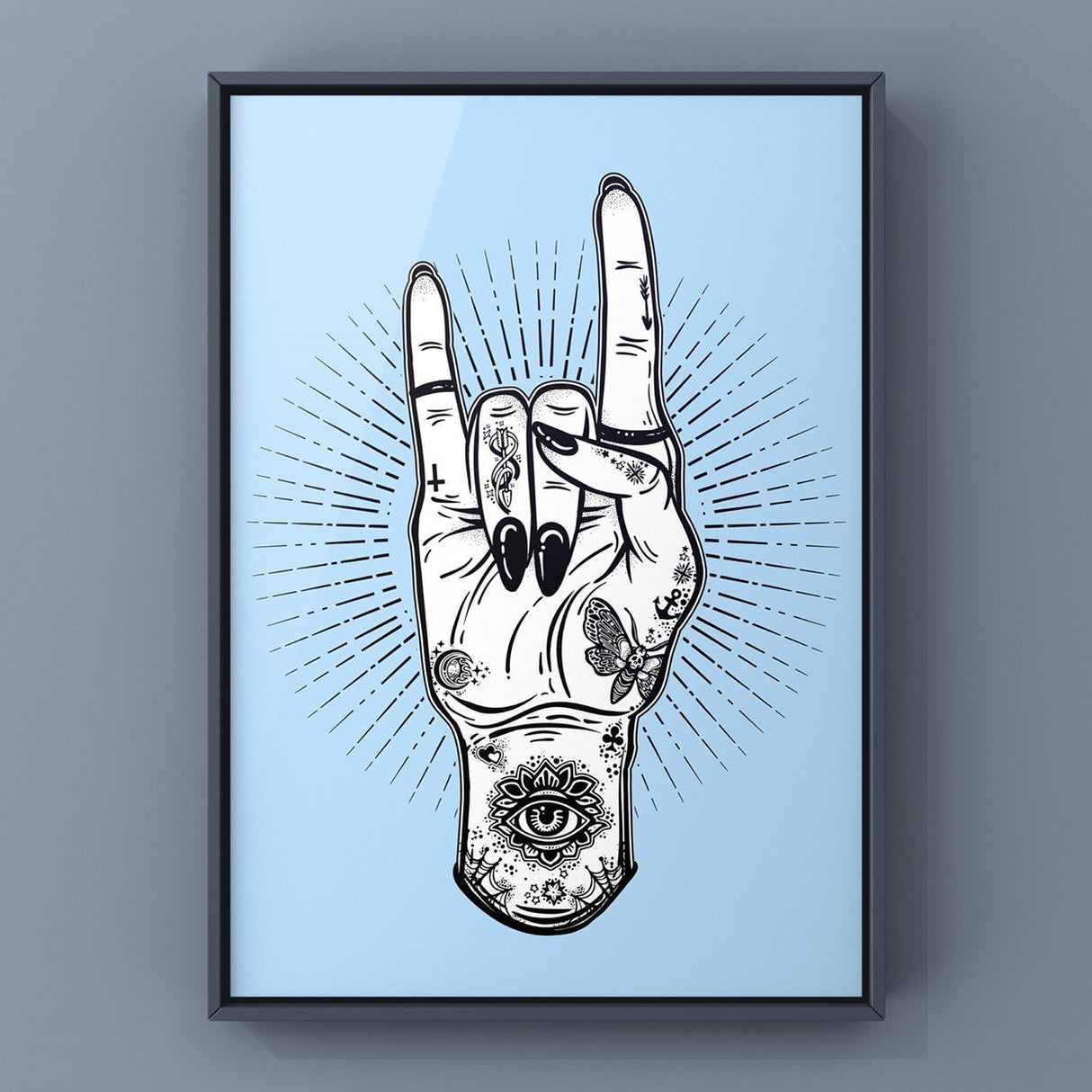 Devil Nancy (Pale Blue) Print Punk Haus