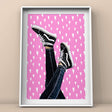 Just for Kicks (Pink/White Hearts) Print Punk Haus