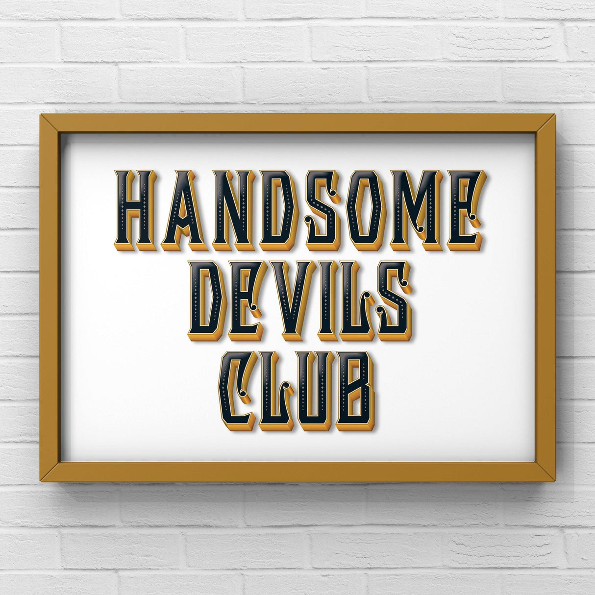 Handsome Devils Club (White) Print Punk Haus