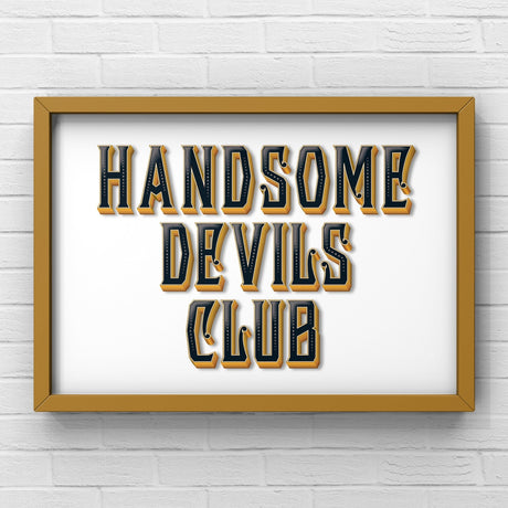 Handsome Devils Club (White) Print Punk Haus