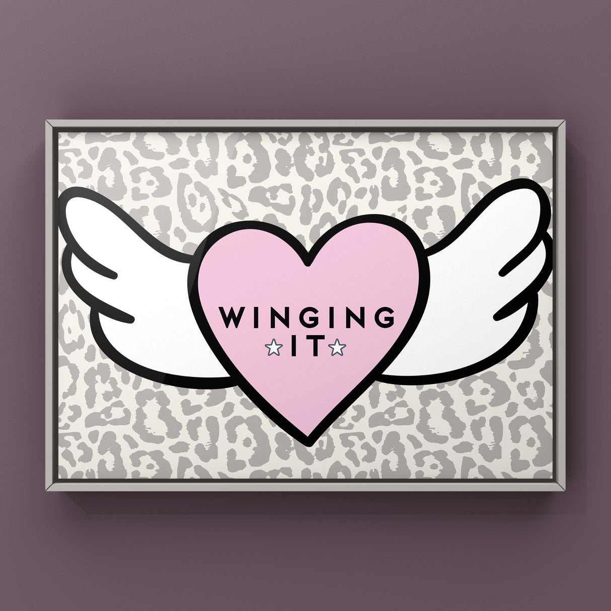 Winging It - Grey Leopard Punk Haus