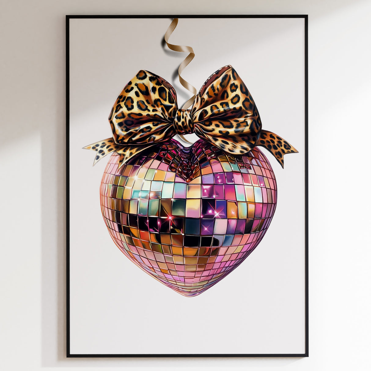 Leopard Disco Heart