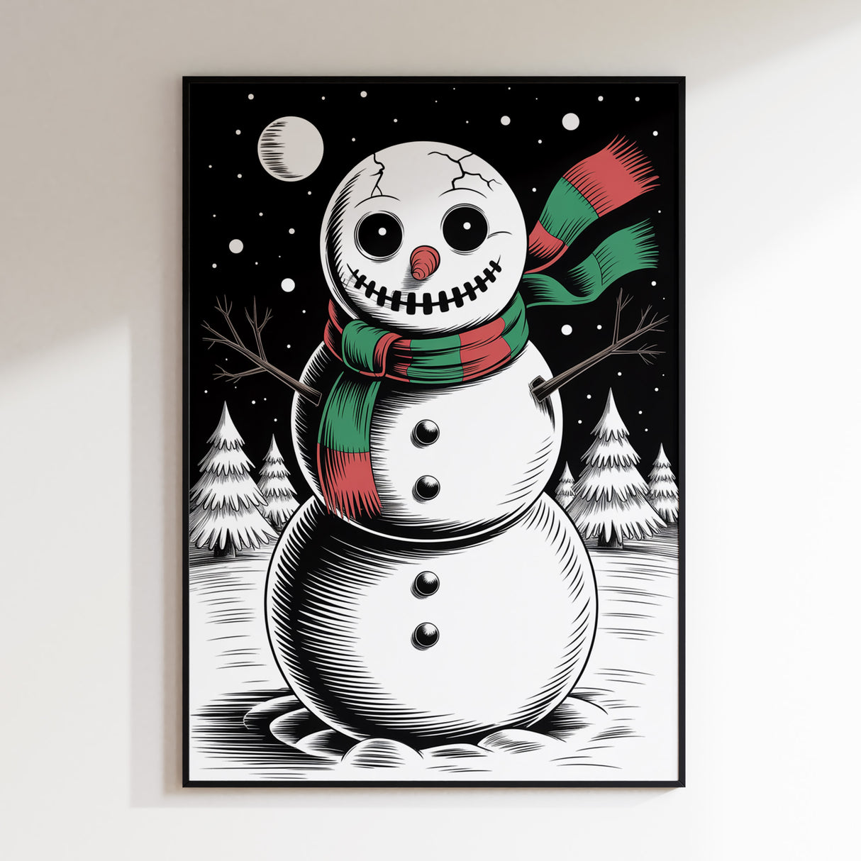 Noir Snowman