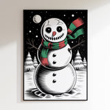 Noir Snowman