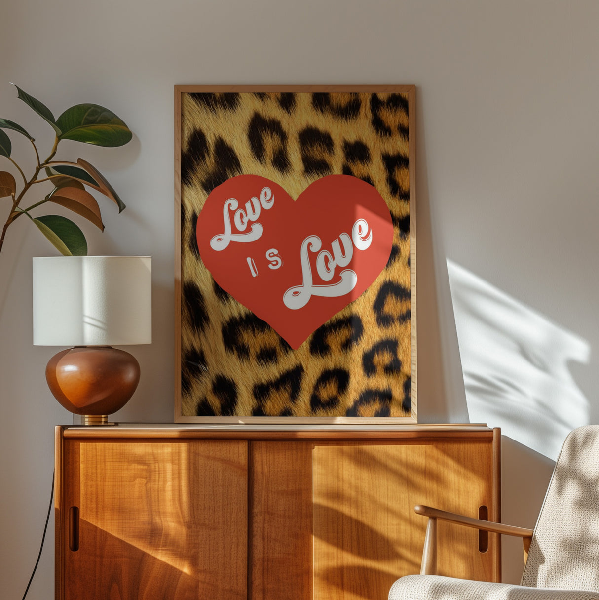 Love Is Love Leopard Print