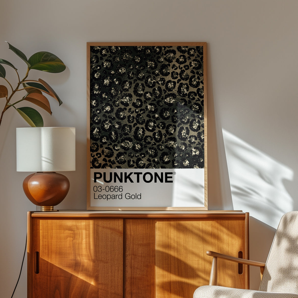 Punktone (Leopard Gold) Print