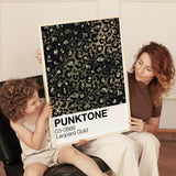 Punktone (Leopard Gold) Print