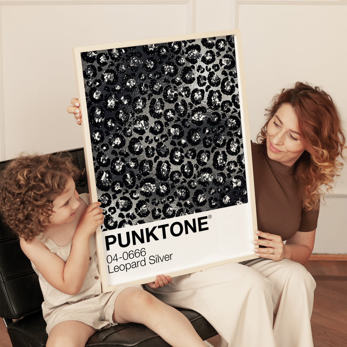 Punktone (Leopard Silver) Print