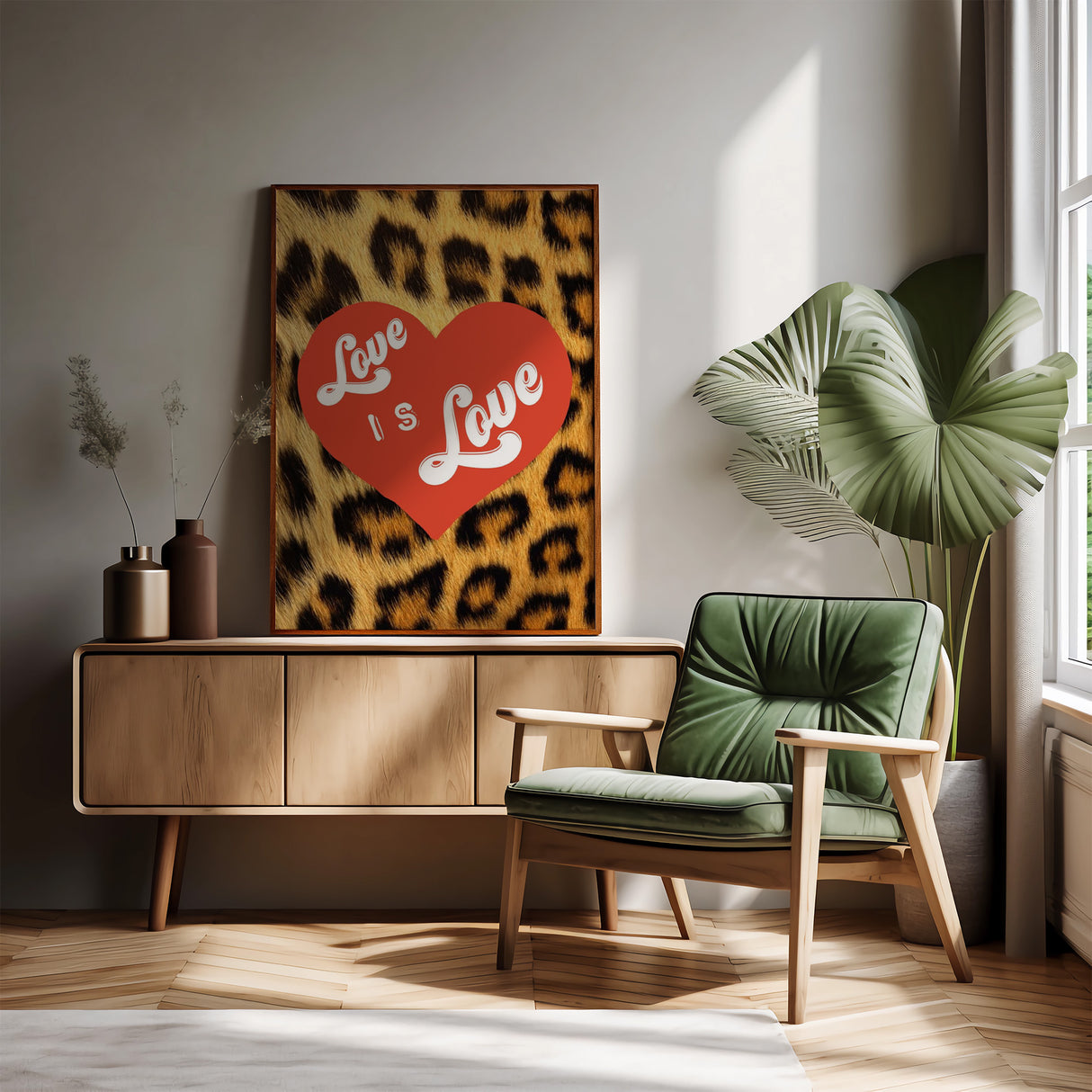 Love Is Love Leopard Print