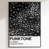 Punktone (Leopard Silver) Print