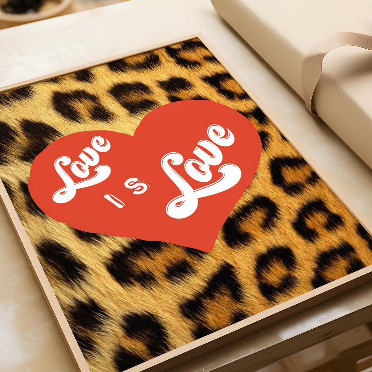 Love Is Love Leopard Print