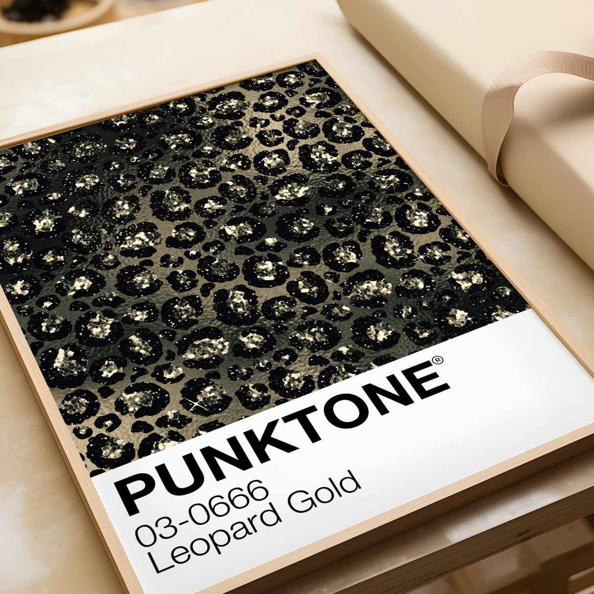 Punktone (Leopard Gold) Print