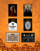 THE SPOOKY 6 - 6 A4 Halloween Prints for £20