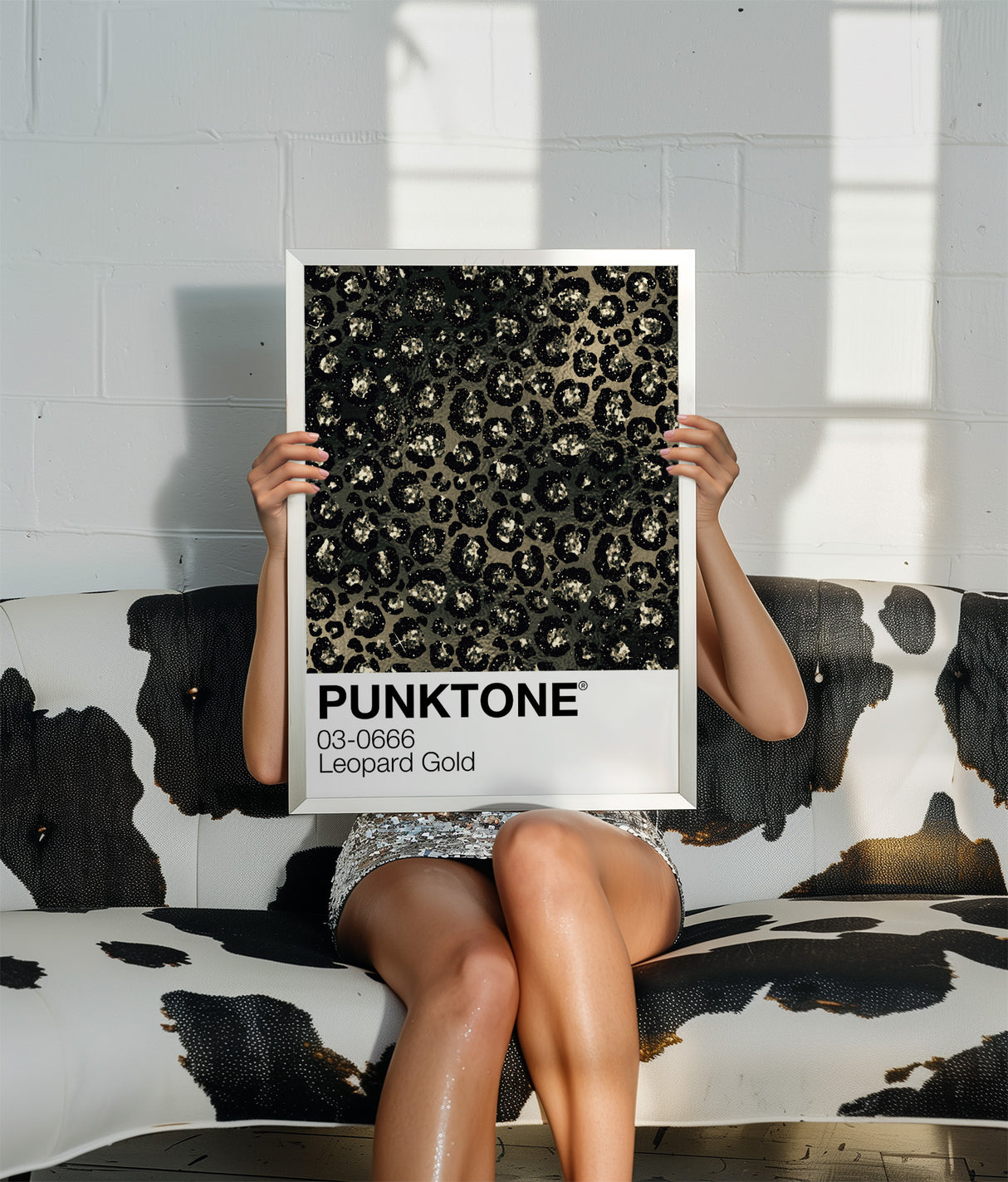 Punktone (Leopard Gold) Print