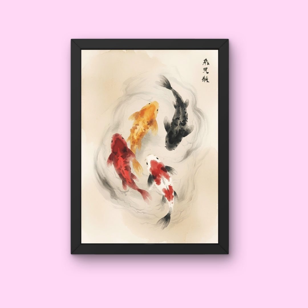 Japandi Koi Fish