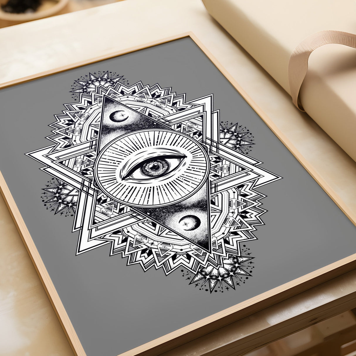 All Seeing Everything (Grey) Print