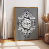 All Seeing Everything (Grey) Print