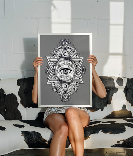 All Seeing Everything (Grey) Print