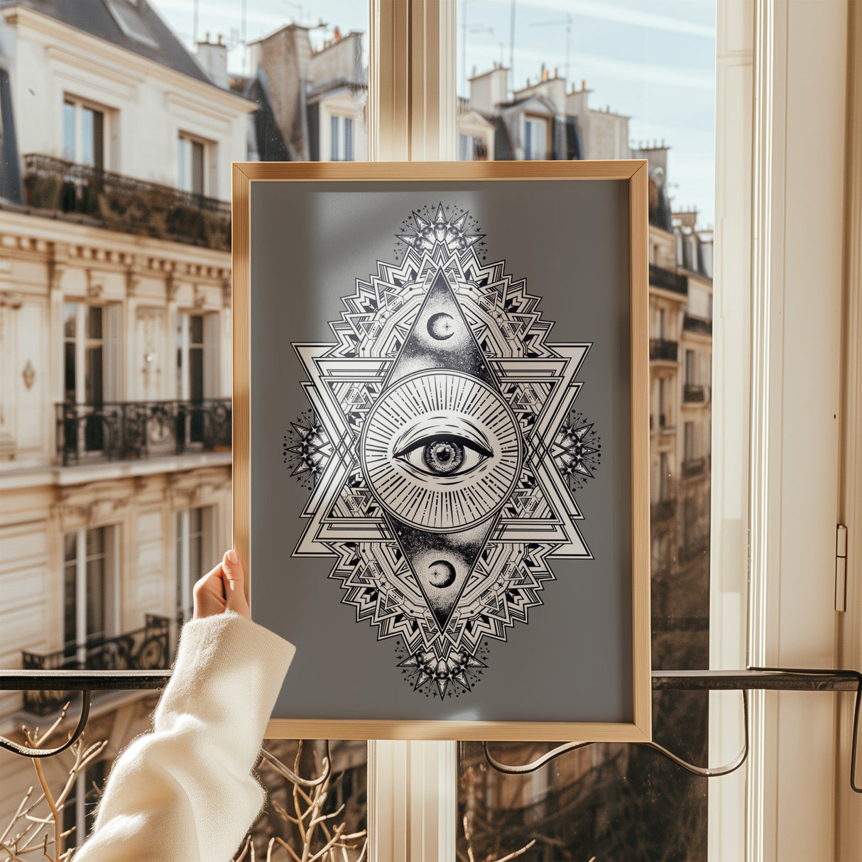 All Seeing Everything (Grey) Print