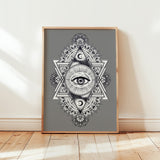 All Seeing Everything (Grey) Print