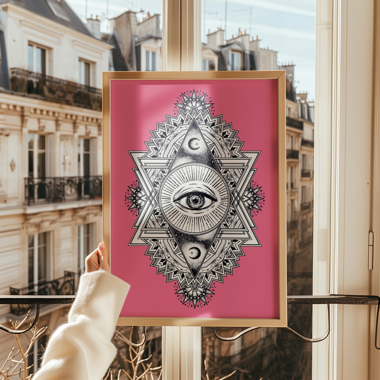 All Seeing Everything (Pink) Print