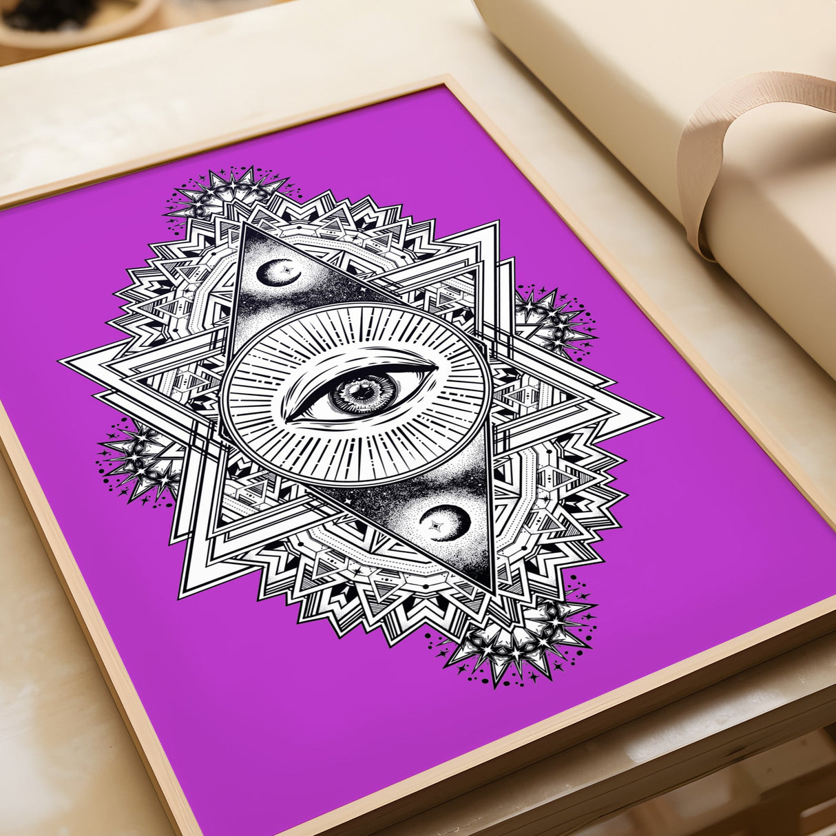 All Seeing Everything (Purple) Print