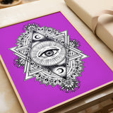 All Seeing Everything (Purple) Print