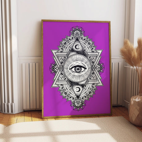 All Seeing Everything (Purple) Print