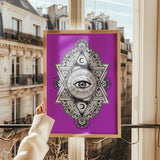 All Seeing Everything (Purple) Print