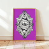 All Seeing Everything (Purple) Print