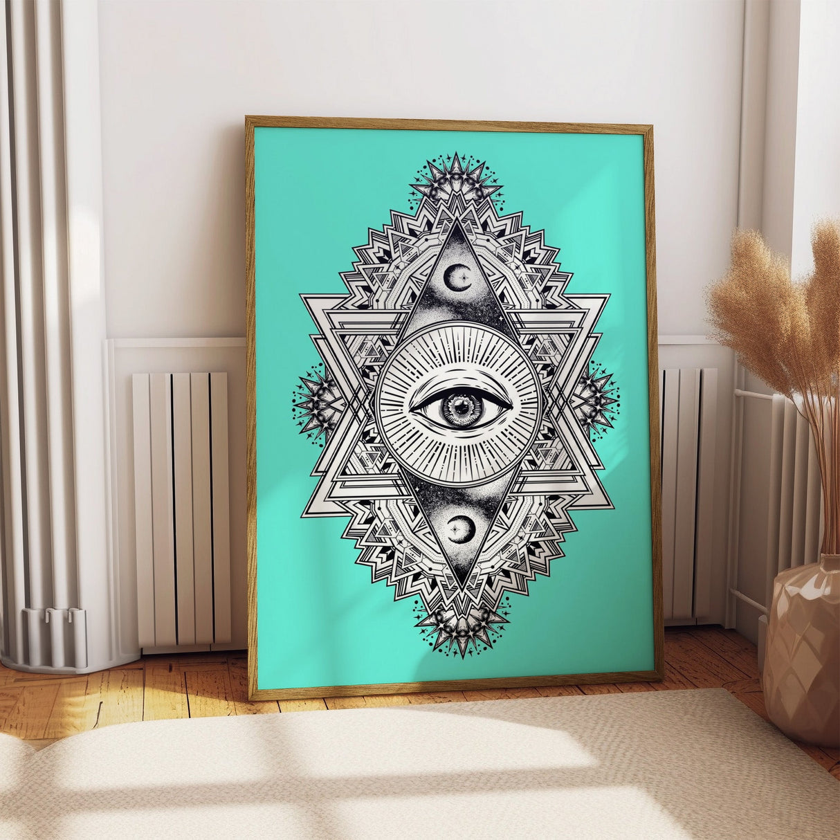 All Seeing Everything (Turquoise) Print