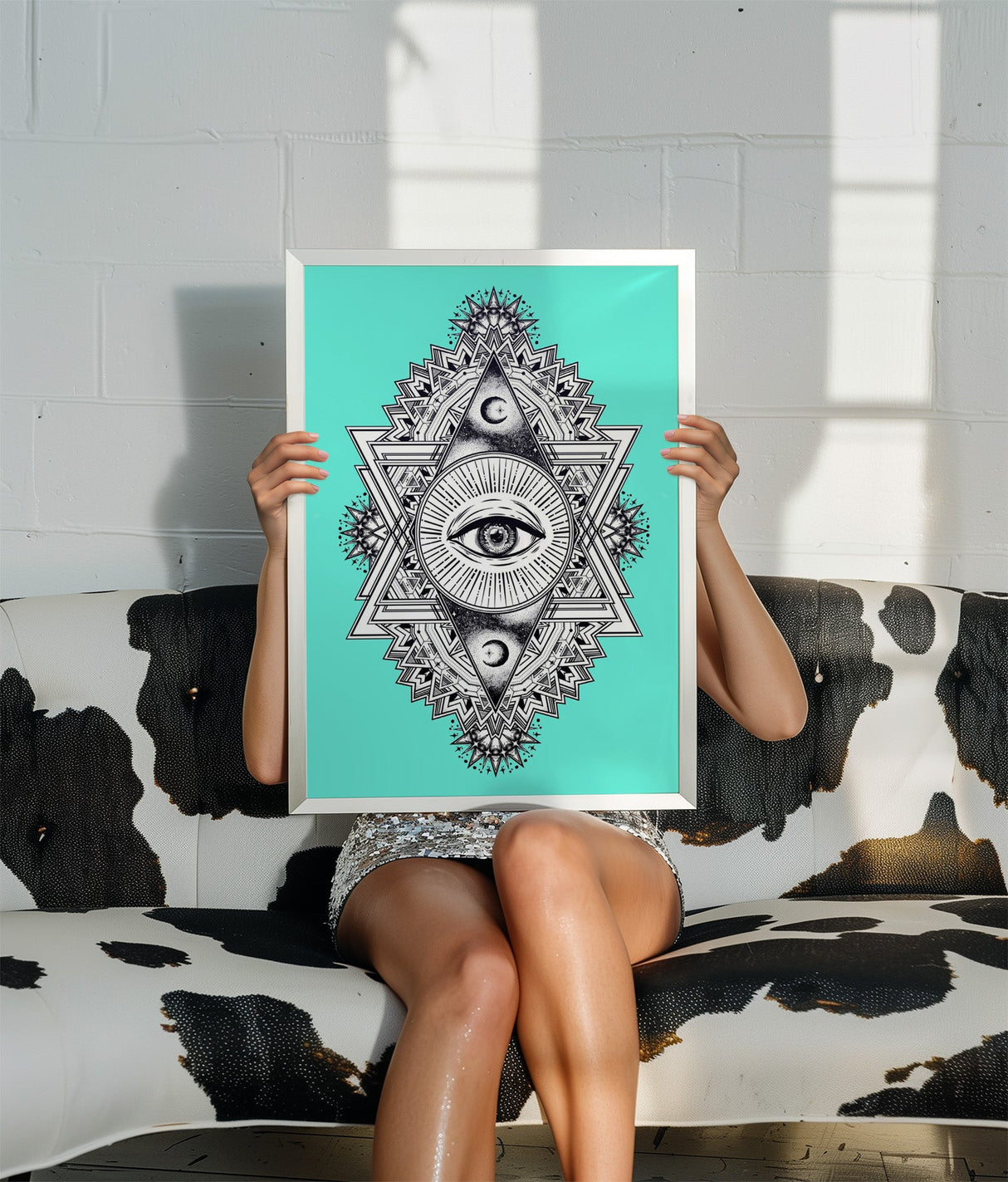 All Seeing Everything (Turquoise) Print