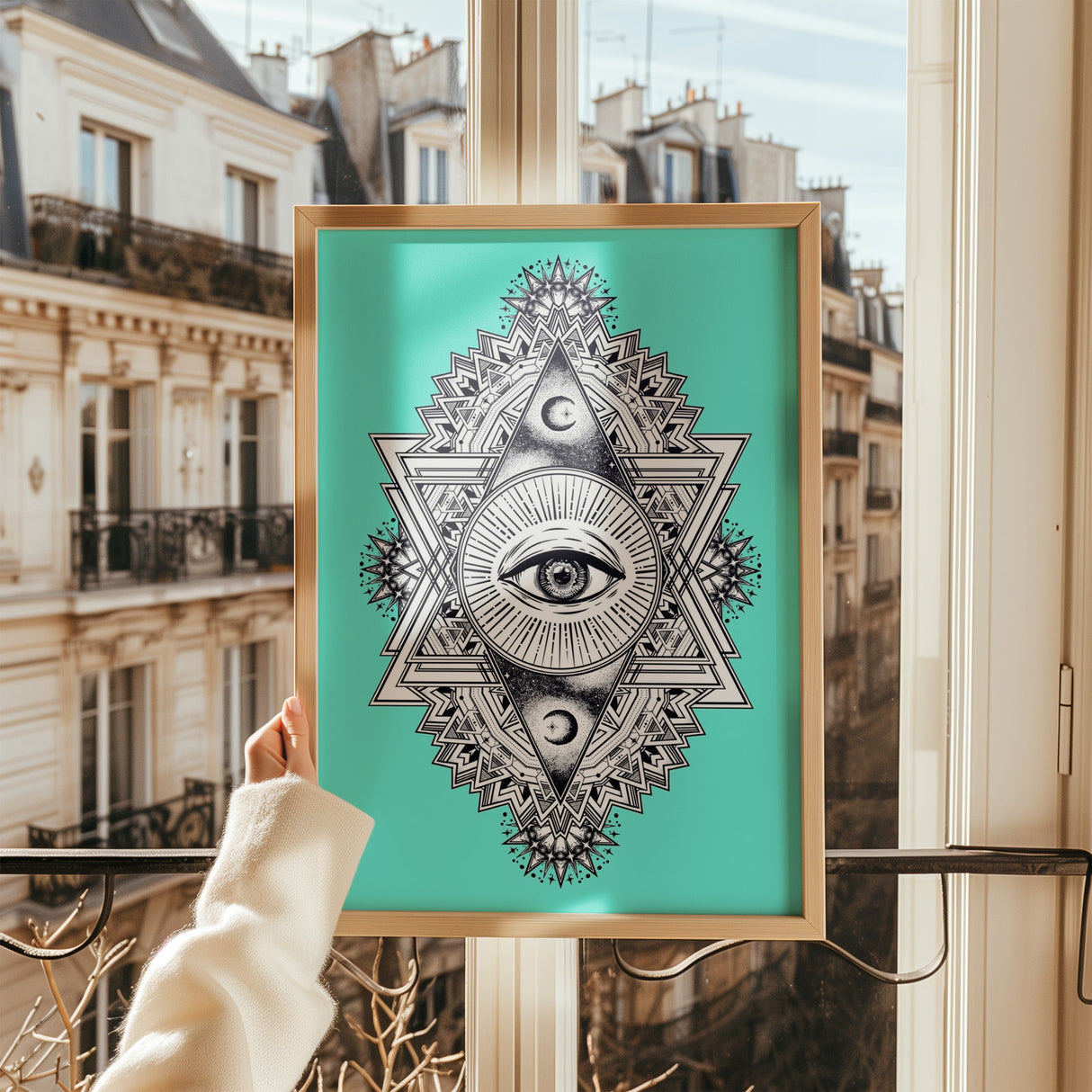 All Seeing Everything (Turquoise) Print