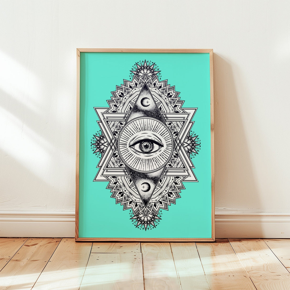 All Seeing Everything (Turquoise) Print