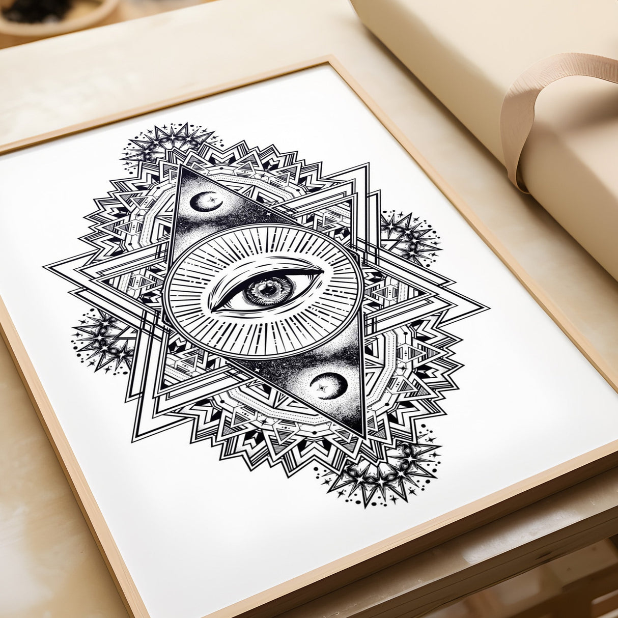 All Seeing Everything (White) Print