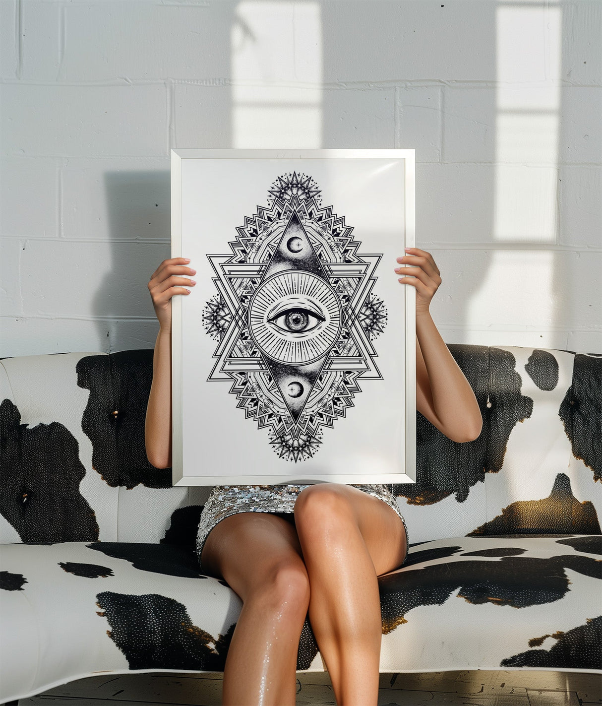 All Seeing Everything (White) Print