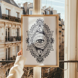 All Seeing Everything (White) Print